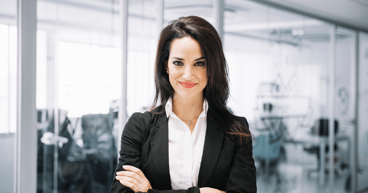 Business professional in a modern office, representing effective Google rankings for business growth and targeted traffic.